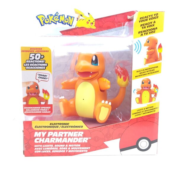 Pokémon My Partner Charmander Deluxe Feature Interactive Action Figure New - Picture 1 of 12